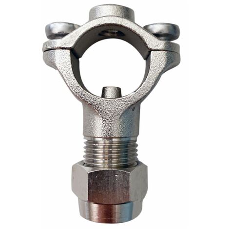 Getto a morsetto in ottone nichelato Ø 22mm