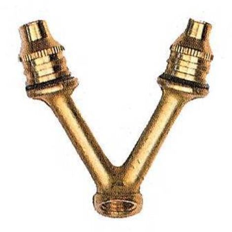 Getto Biforco In Ottone Per Lance Fig.3 Da Giardino E Agricoltura Conf.5 Pz