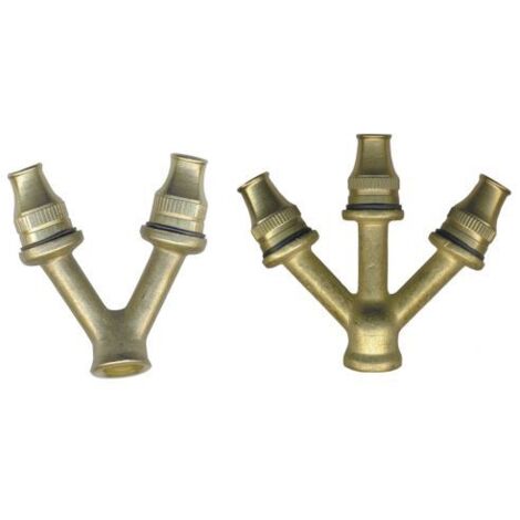 GETTO BIFORCO TRIFORCO IN OTTONE PER LANCIA POMPA MOTOPOMPA 3 o 2 LATI (13964V) BIFORCO (13964)