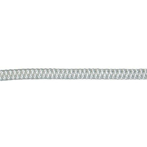 GEWA-Corde en fibre, polyamide tresssé diam. 6mm, L 100 m, blanc