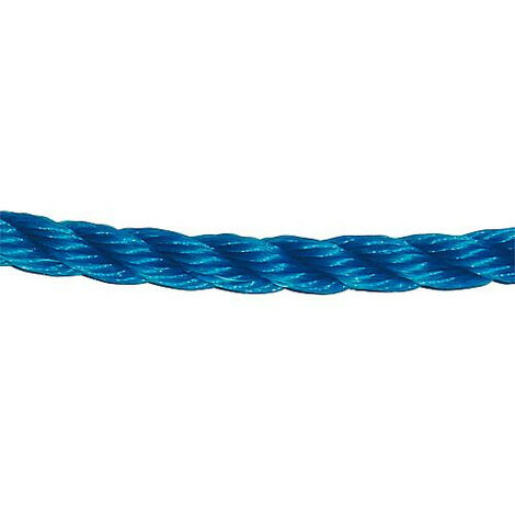 GEWA-Corde en fibre, polypropylene tourné diam. 6 mm, L 10 m, bleu