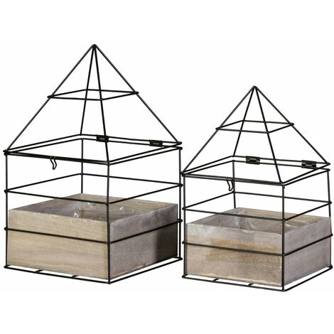 Gewächshaus, 2er-Set, 17 x 29 cm und 25 x 31 cm