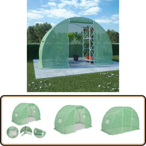 Gewächshaus 4,5 m² 300x150x200 cm - Gewächshaus - Pflanzenhaus - Tomatenhaus - Gartenhaus - Schutz Gegen Witterungseinflüsse