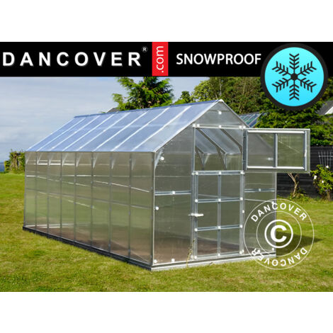 Gewächshaus Polycarbonat TITAN Classic 480, 9,7m², 2,35x4,12m,