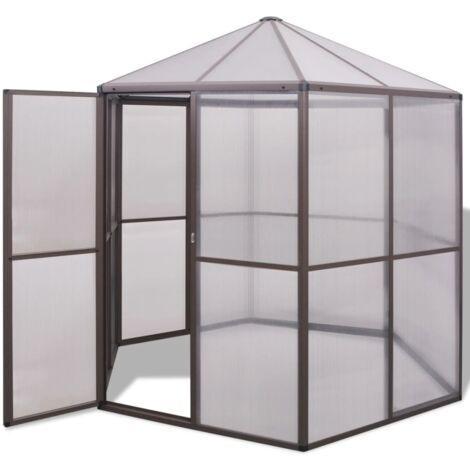 Gewächshaus,Treibhaus,Pflanzenhaus,Tomatenhaus Aluminium 240x211x232 cm VCWS455839 BonneVie