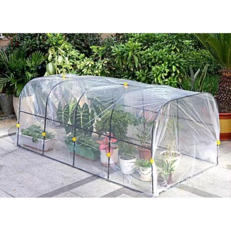 Gewächshaustunnel – Anzuchtfolie – 50 x 10 x 55 cm – Geeignet für Zwergblumen, Gemüse und Obst
