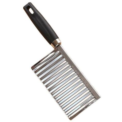 Gewelltes Gemüsemesser aus Edelstahl (silber)