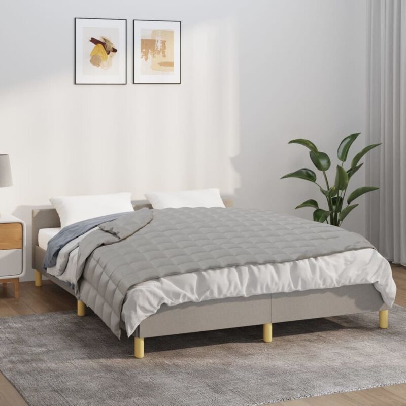 Gewichtsdecke Grau 122x183 Cm 5 Kg Stoff Vidaxl