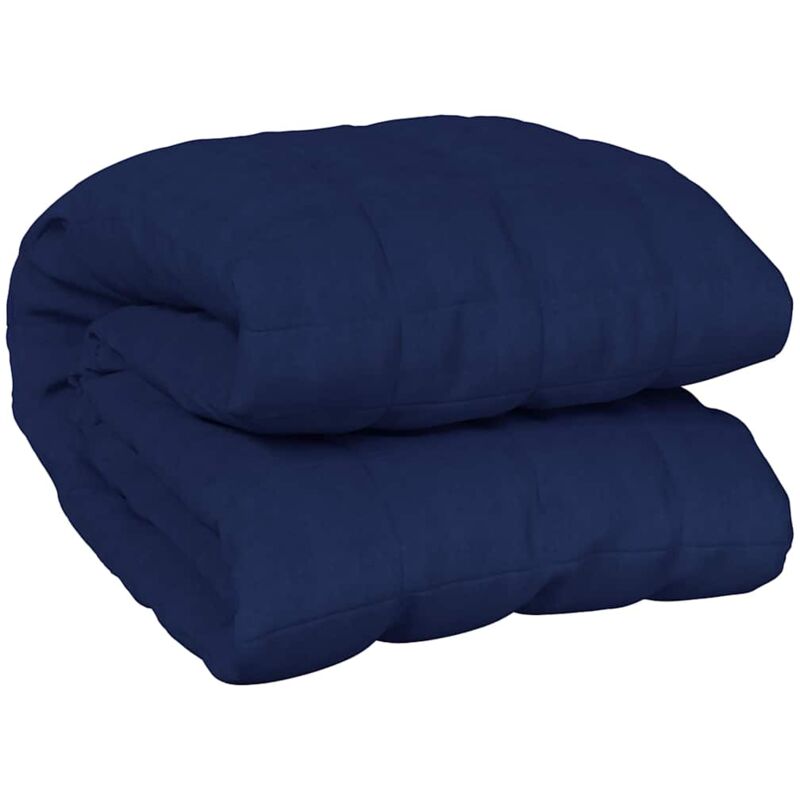 Gewichtsdecke Blau 220x260 Cm 11 Kg Stoff Vidaxl