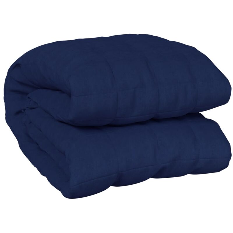 Gewichtsdecke Blau 140x200 Cm 6 Kg Stoff Vidaxl