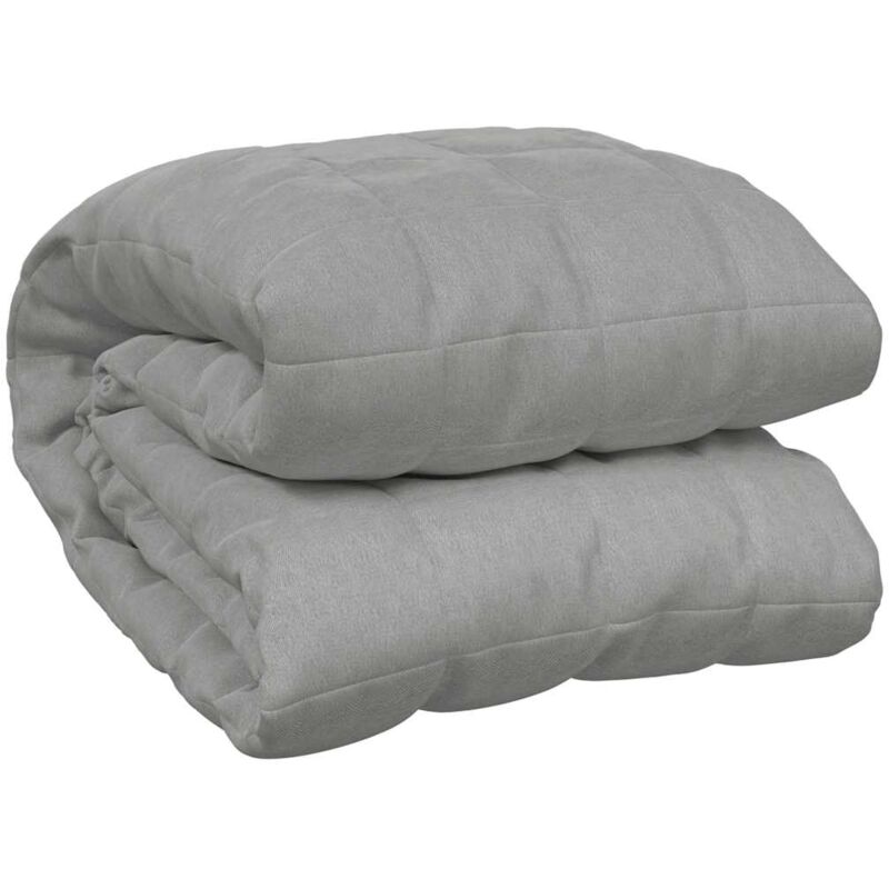 Gewichtsdecke Grau 220x260 Cm 15 Kg Stoff Vidaxl