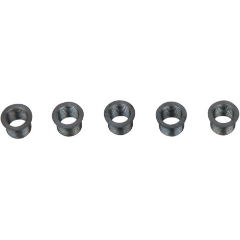 Gewindeeinsätze L. 11 mm, Gewindebohrung M8X 1,0 / Gewinde M10X 1,0, 5 Stück