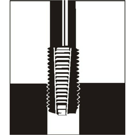 Gewindeeinsatz DIN 8140 Typ Standard für Gewinde M6 x 1 mm rostfreier Stahl 1,5xD