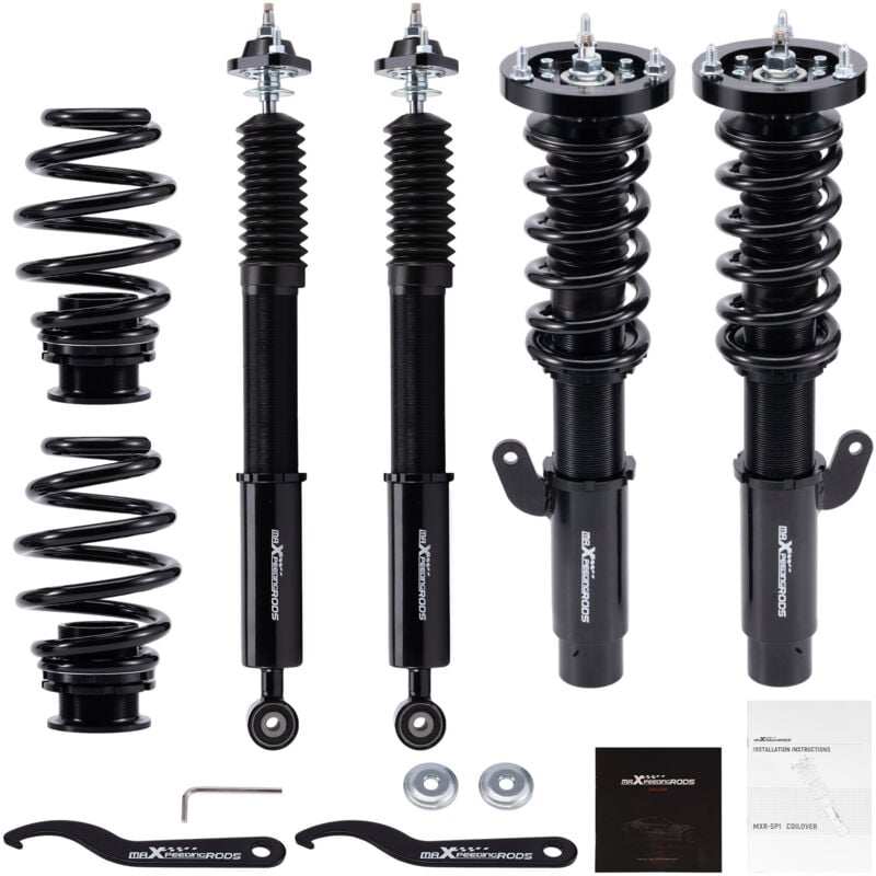 Image of Gewindefahrwerk Sport Dämpfung einstellbar Set for bmw E46 3er 330cd 320cd 323i