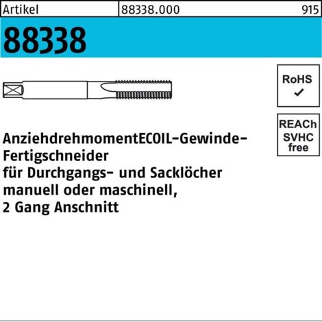 Gewindefertigbohrer R 88339 M10x 1 Stahl 1 Stück AMECOIL