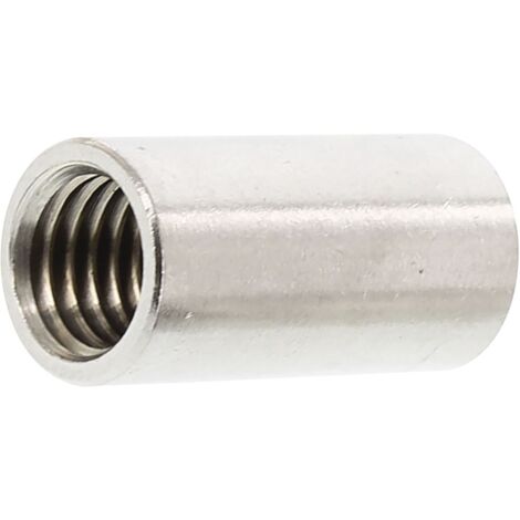 Gewindehülse Gewindemuffe rund ø M8x40mm Distanzhalter Langmutter Edelstahl A2