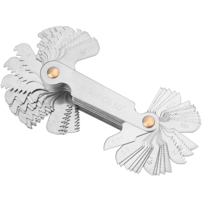 Image of ZVD - Gewindekamm, 58 Klingen, metrisches Gewindemessgerät zum Messen der Schraubensteigung