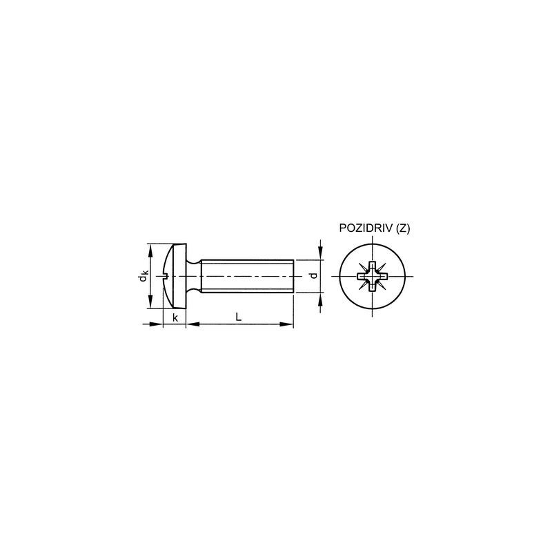 Gewindeschrauben Linsensenkkopf M3x25 Edelstahl A2 70 DIN966 Kreuz PH 200 Stk