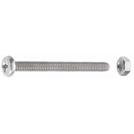 Gewindeschrauben M5 x 50 mm, 4 Stück, Edelstahl A2 Gewindeschrauben