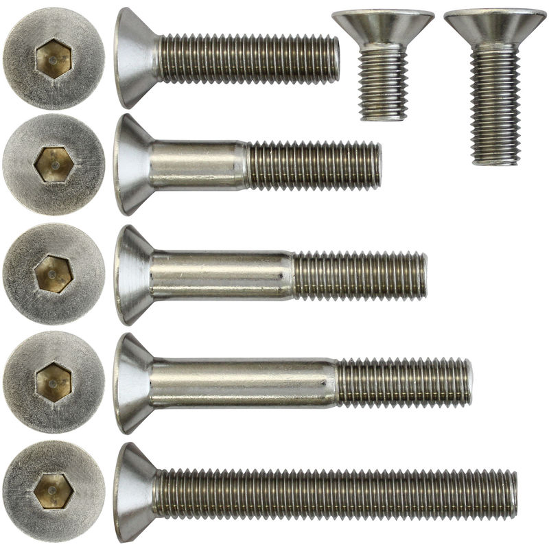 50 Stk Senkkopfschrauben Kreuzschlitz 5 mm DIN 965 M 5 x 25 mm Edelstahl A2