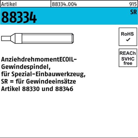 Gewindespindel R 88334 f.Einbauwerkzeug SR M5/Nr.1 Stahl 1 Stück AMECOIL