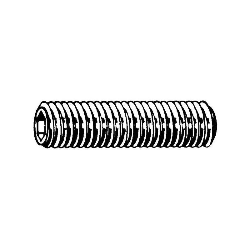 Gewindestifte mit Kegelkuppe M16 x 100 Stahl 45H DIN 913 Innensechskant 25 Stk