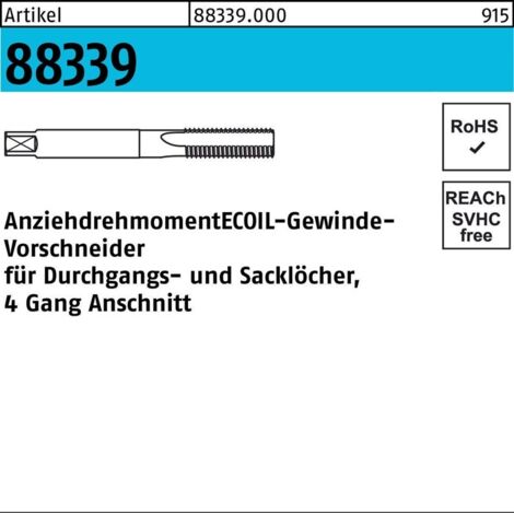 Gewindevorbohrer R 88339 M22 Stahl 1 Stück AMECOIL