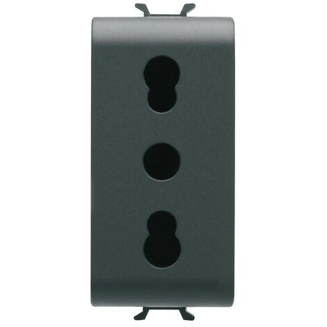 Gewiss Chorus 10/16A Standard-Steckdose schwarz GW12203