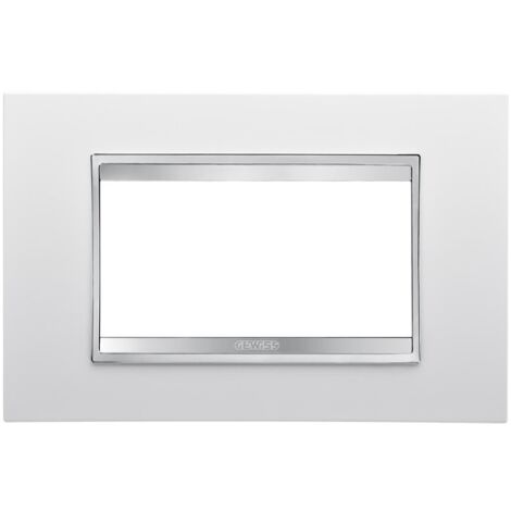 Gewiss Chorus placca LUX 4P bianco GW16204TB