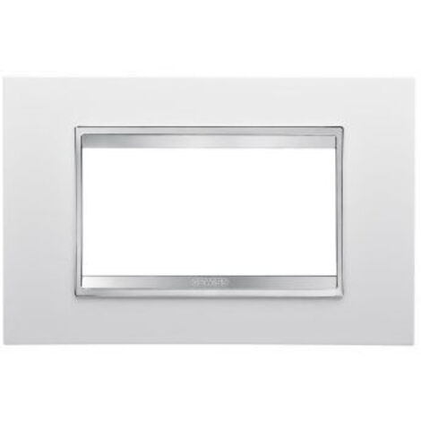 Gewiss Chorus Plaque LUX 4P blanc GW16204TB