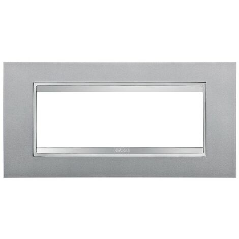 Gewiss Chorus Plaque LUX 6P titane GW16206VT