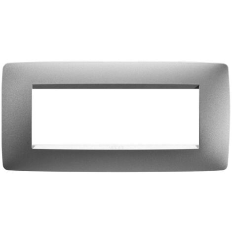 Gewiss Chorus Plaque ONE 6P couleur titane GW16106VT