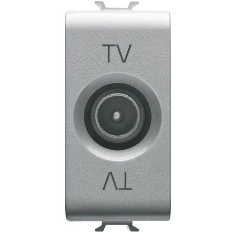Gewiss Chorus titanio presa TV diretta GW14361