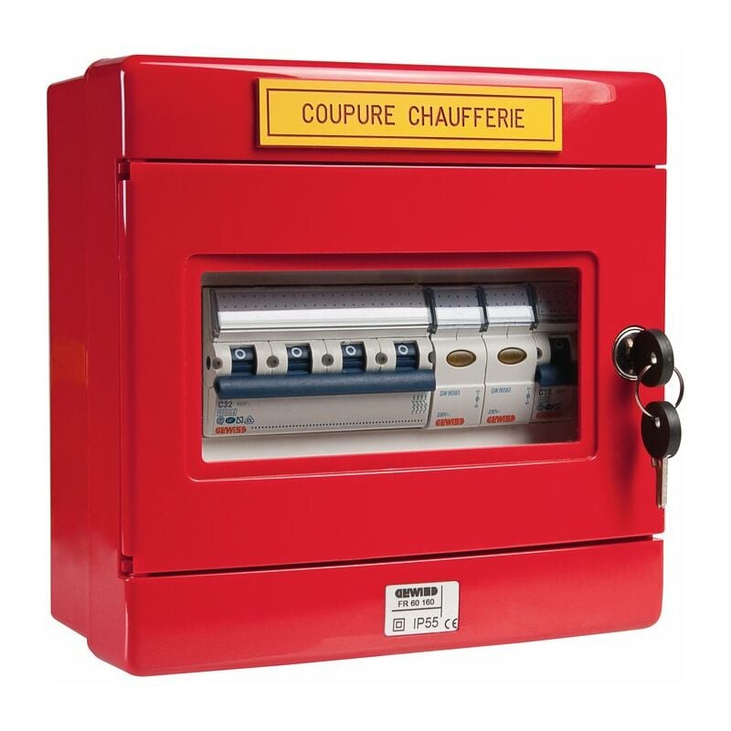 Gewiss - Coffret pour chaufferie Triphasé + neutre