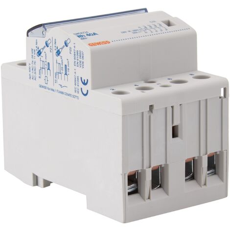 GEWISS - CONTACTEUR 230 V 4 NA 40 A 3 MODULES GWD6724