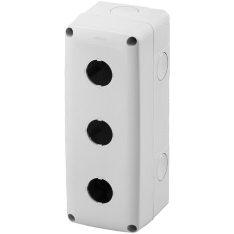 Gewiss contenedor de pared 3 agujeros 22mm vacío para botones GW27103