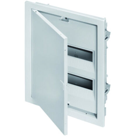 Gewiss CUADRO DE DISTRIBUCIÓN PEQUEÑO DE PARED HUECA - CON BORNES - 36 TE - CON PUERTA METÁLICA Y MARCO METÁLICO, GW40163