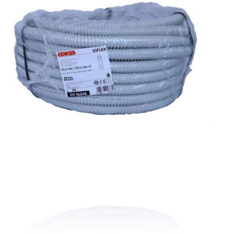 GEWISS DX30020 - Guaina Spiralata Diflex 20mm Grigio RAL7035 30m