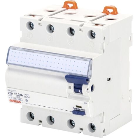 Gewiss FI-Schutzschalter GWD4132 40A, 4-polig, 0,03 A Verteilersicherungen