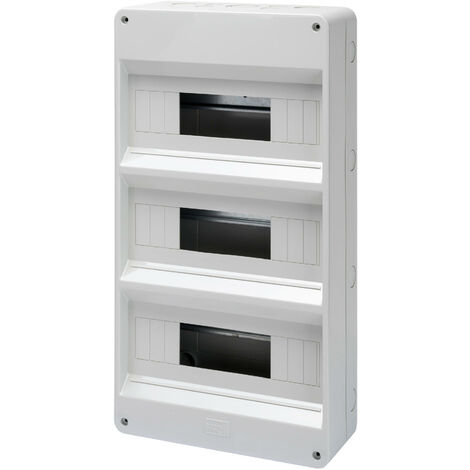 Gewiss GW-40032 Tableau de distribution mural 36M IP40 pour boîtier de bornier