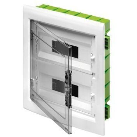 Gewiss GW-40606PM Plaque de distribution avec porte transparente fumée 24M IP40