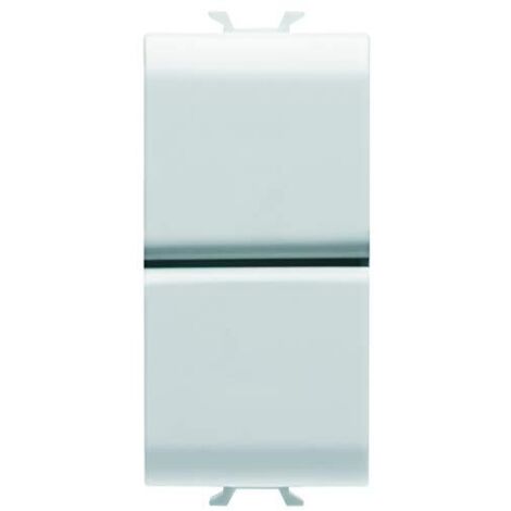 GEWISS - GW10141DY GW10141DY Pulsante Unipolare 250V AC, Na+1P Na 16A, Doppio, 1 Modulo, Bianco, Serie Chorus