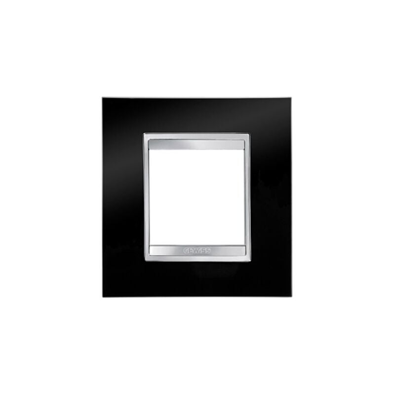 Gewiss - GW16222TN Chorus Lux Trim Plate - 1 Post - Gloss Black