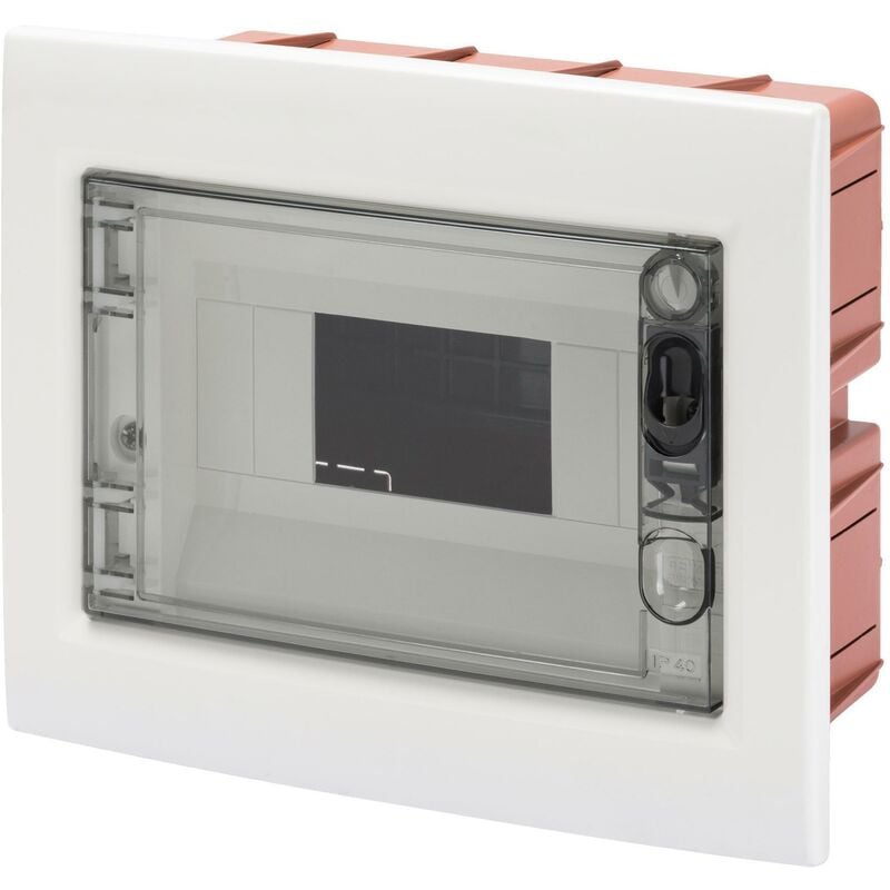 Gewiss - Tableau d'encastrement avec porte fumée - 8 modules gw40604