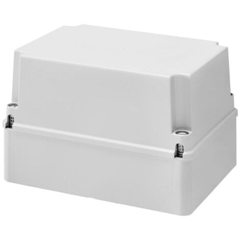 GEWISS GW44218 - Cassetta Di Derivazione Con Coperchio Alto A Vite, IP56, Dimensioni Interne 240x190x160, Pareti Lisce, Grigio RAL 7035
