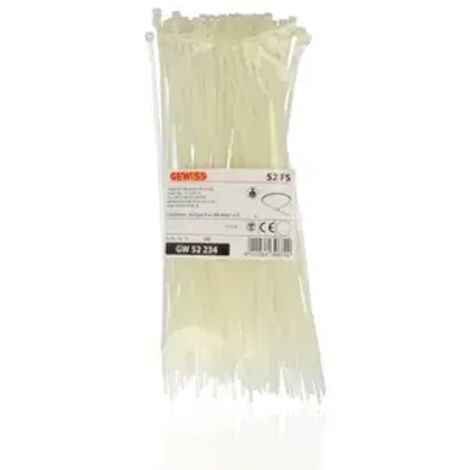 GEWISS GW52234 - Pacco di fascette standard per cablaggio 2,5X203mm, 100 pezzi