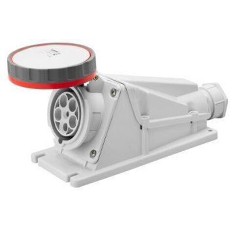 GEWISS GW63527 BASSE TENSION À VIS CÂBLAGE COUDÉ À 90 ° APPARENT SOCKET-OUTLET POUR HAUTE INTENSITÉ, IP67, 6 RÉFÉRENCE, 3P + N +