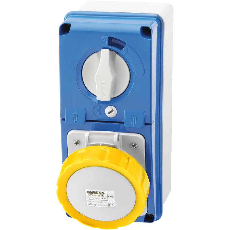 

GW66236N - Toma de corriente (3P+N+T, 4 h, Amarillo, IP67, 110 V, 32 A) - Gewiss