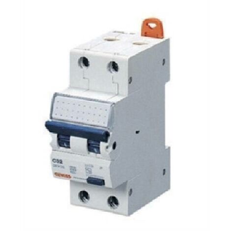 Gewiss - Interruttore Magnetotermico Differenziale Compatto - Mdc 60 - 2P Curva C 16A Tipo AC Idn=0,03A - 2 Moduli
