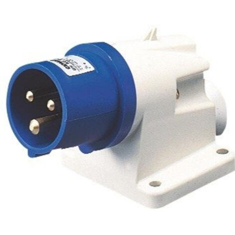 Gewiss IP44 90° 2P+E Industrial Application Inlet 32A 230V 6H Brass